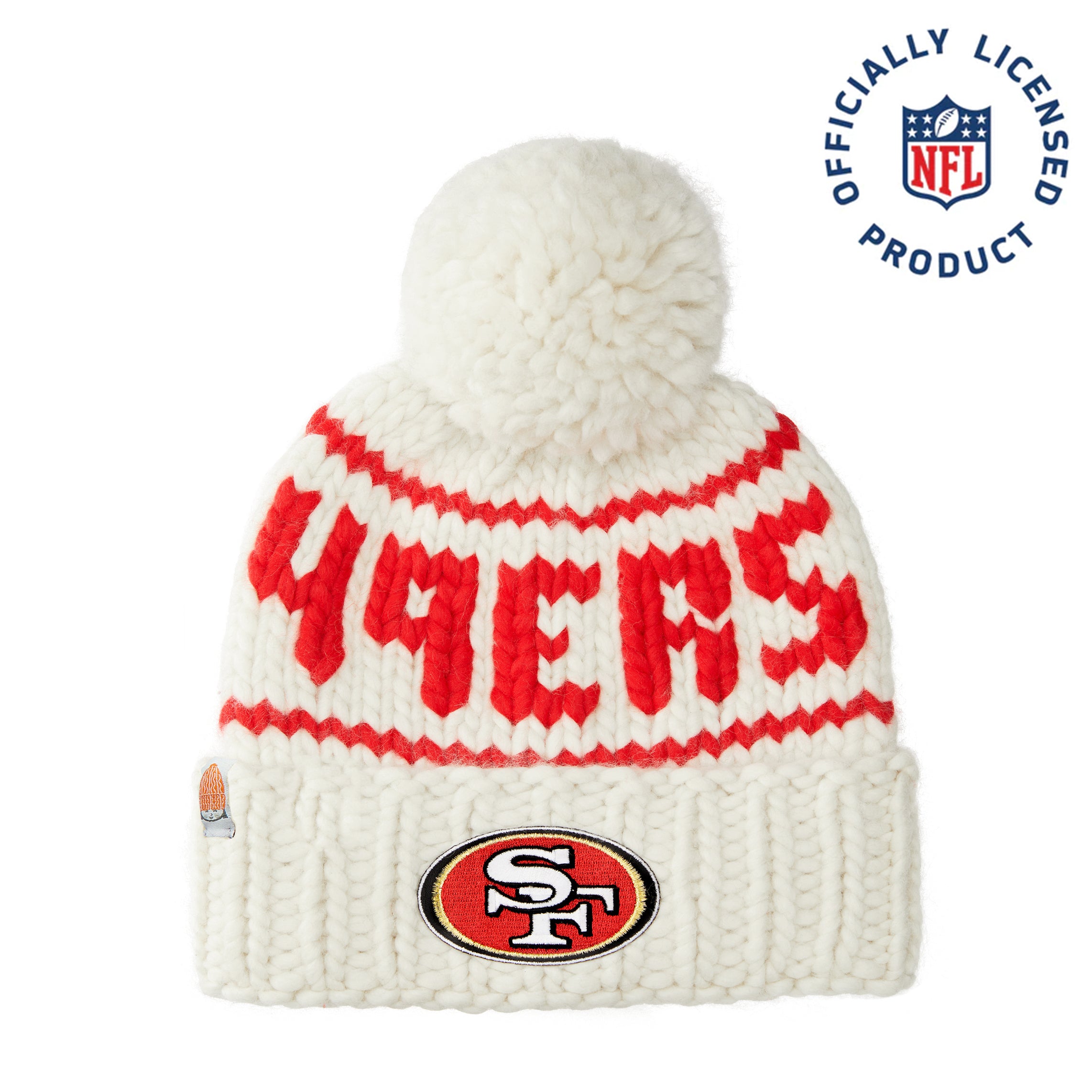 Officially Licensed NFL Women's Knit Snowy Hat by New Era