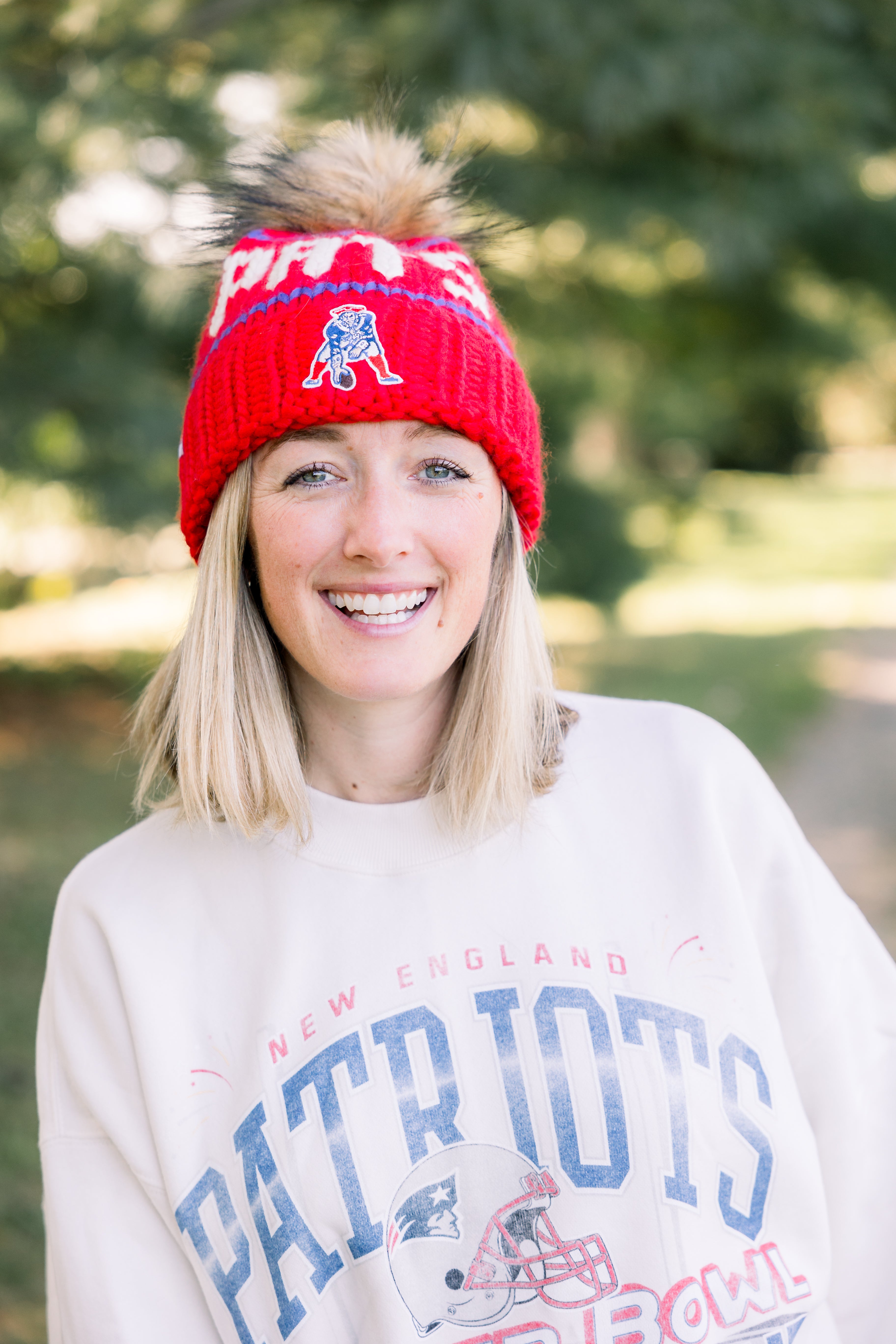 The Retro Pats NFL Beanie Gift Set
