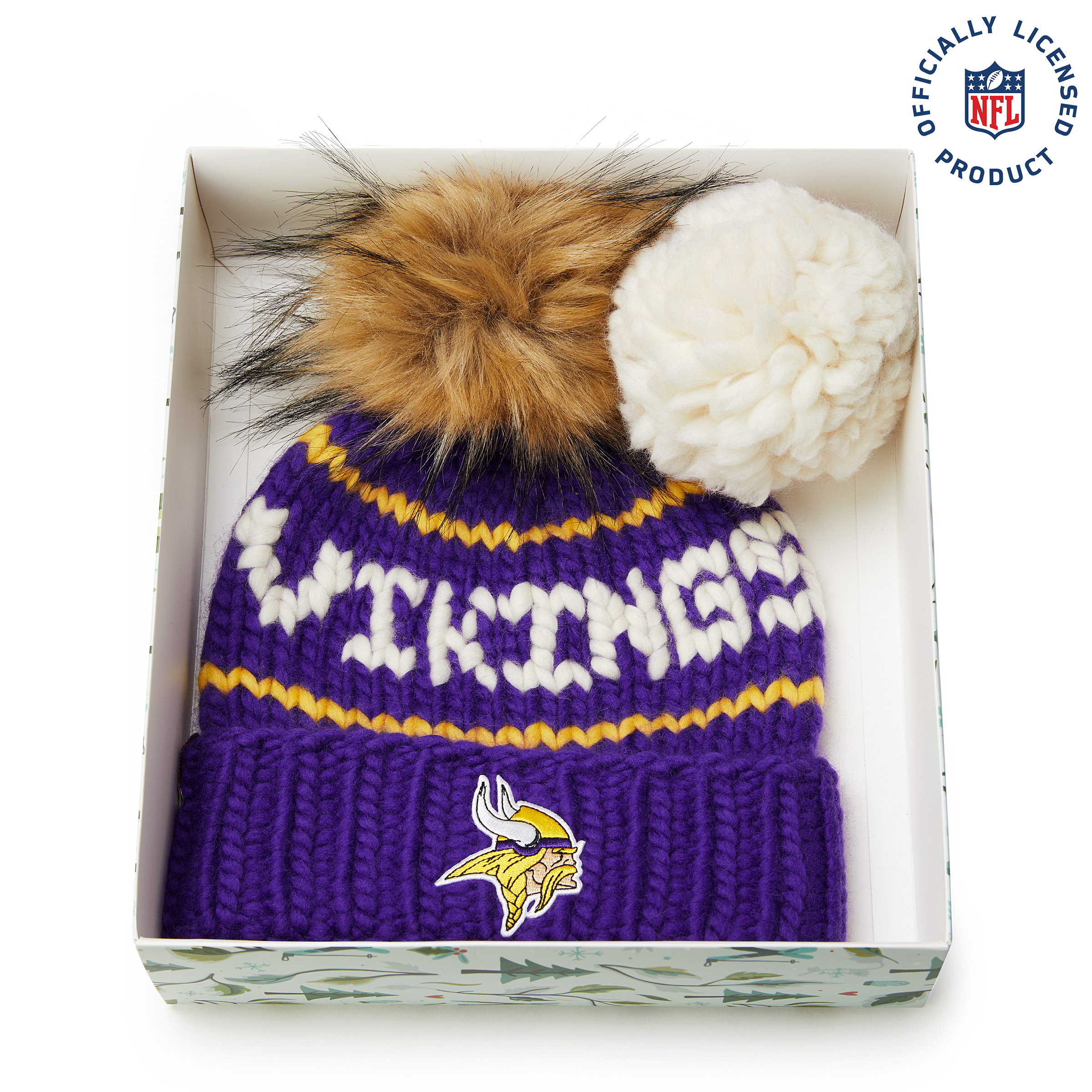 The Vikings NFL Beanie Gift Set