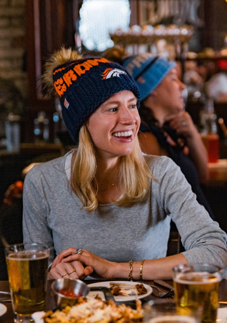 The Broncos NFL Beanie Gift Set