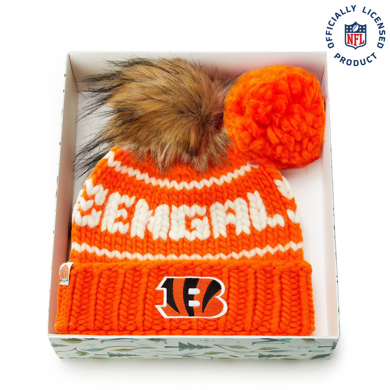 The Bengals NFL Beanie Gift Set