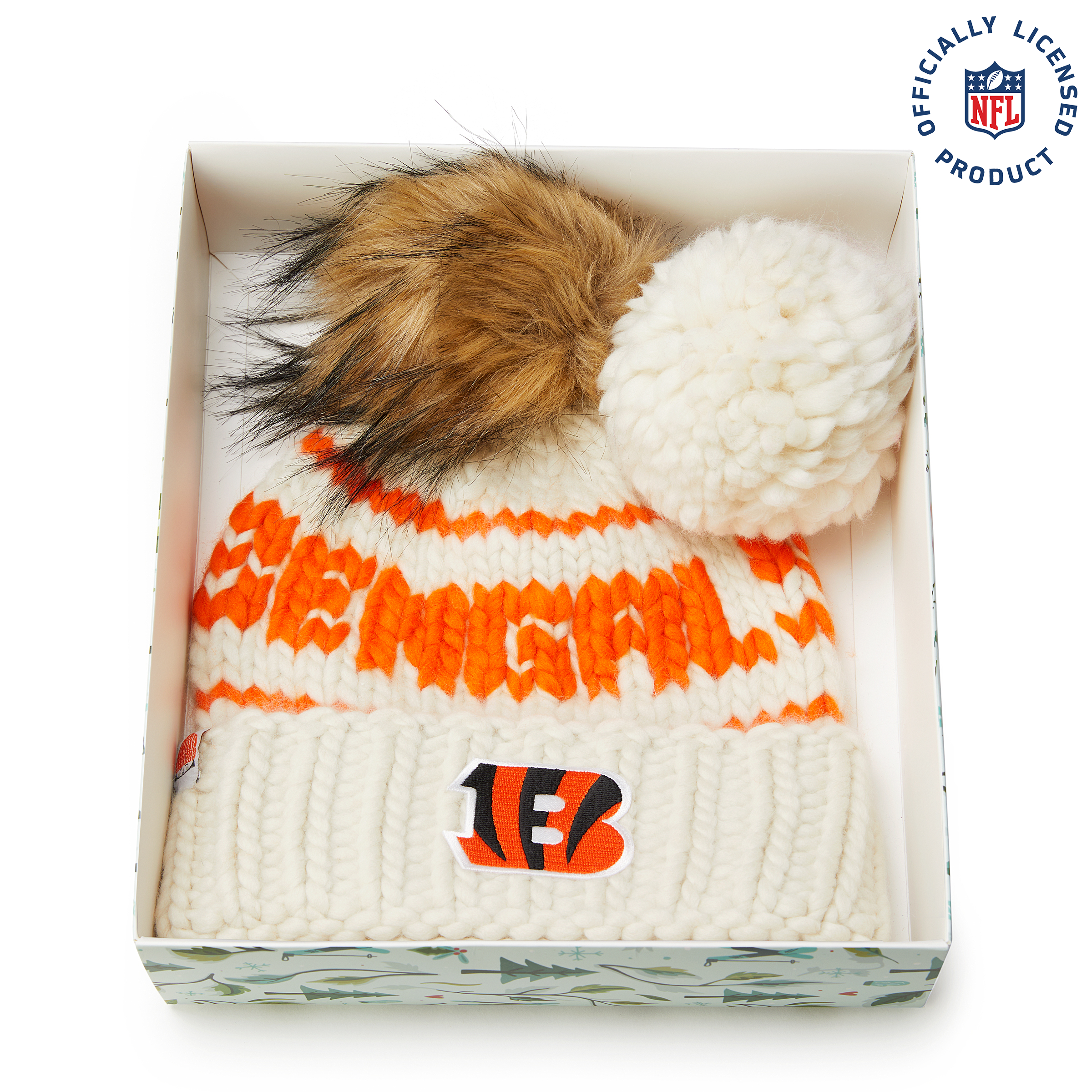 The Bengals NFL Beanie Gift Set