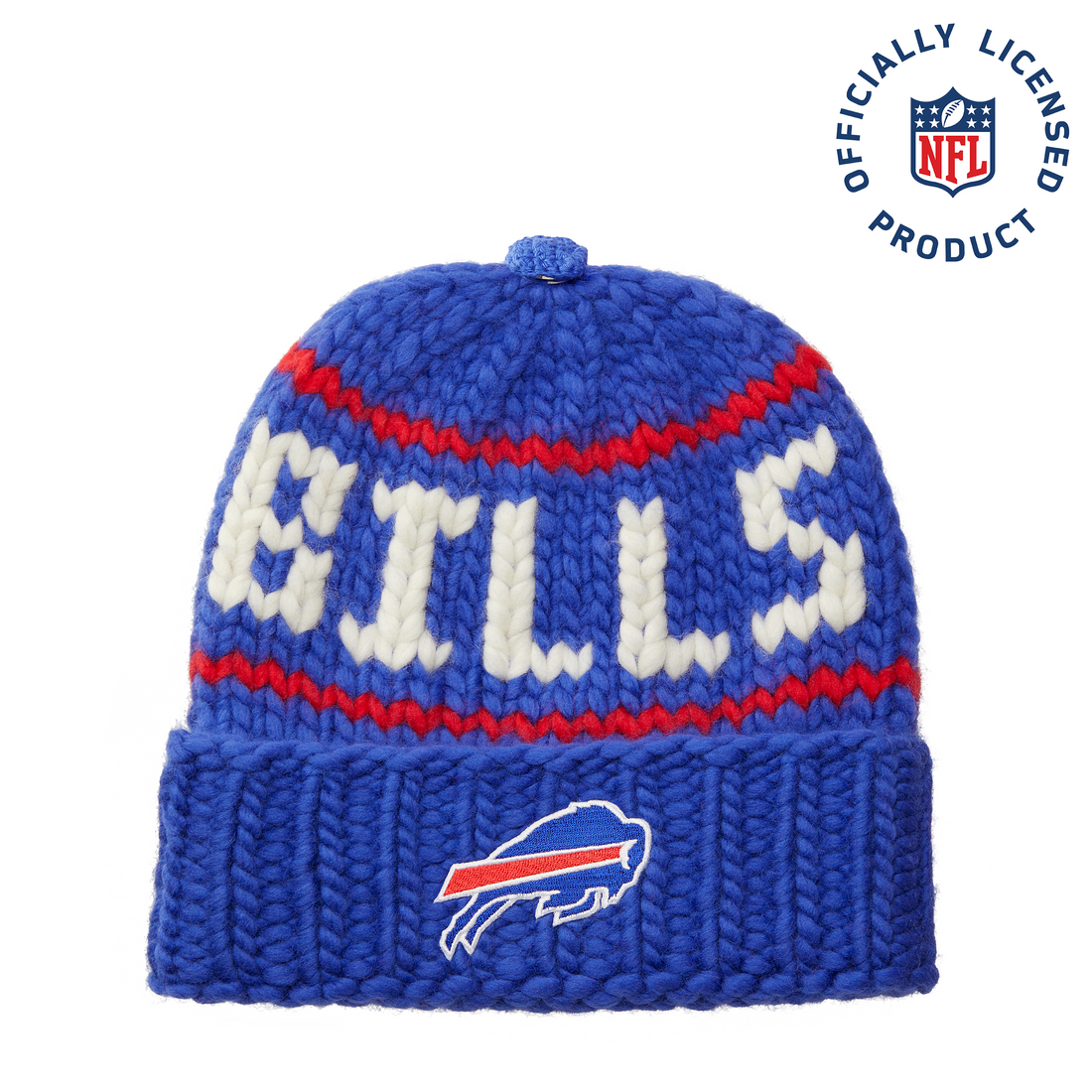 The Bills NFL Beanie with Snap Cover