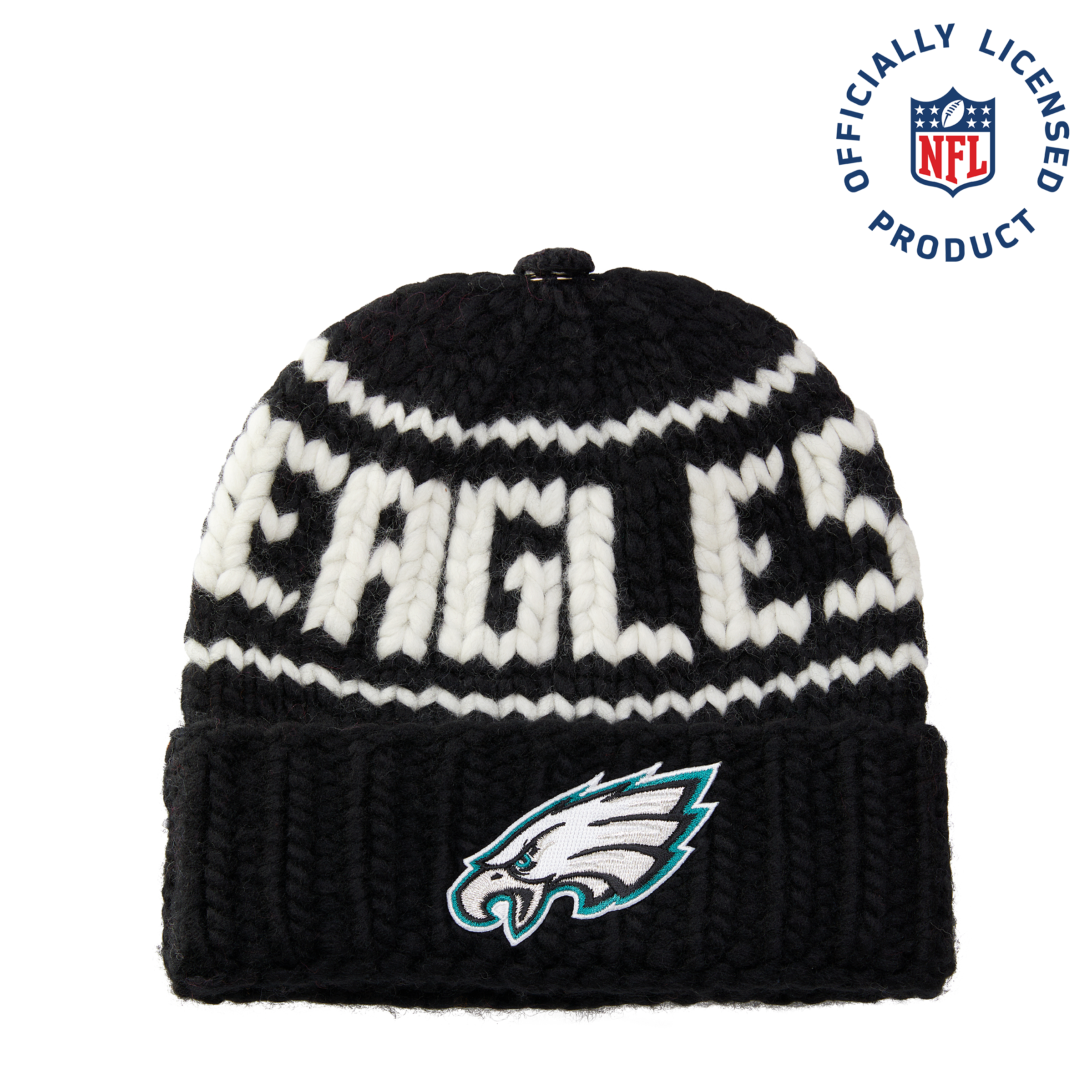 The Eagles NFL Beanie with Snap Cover