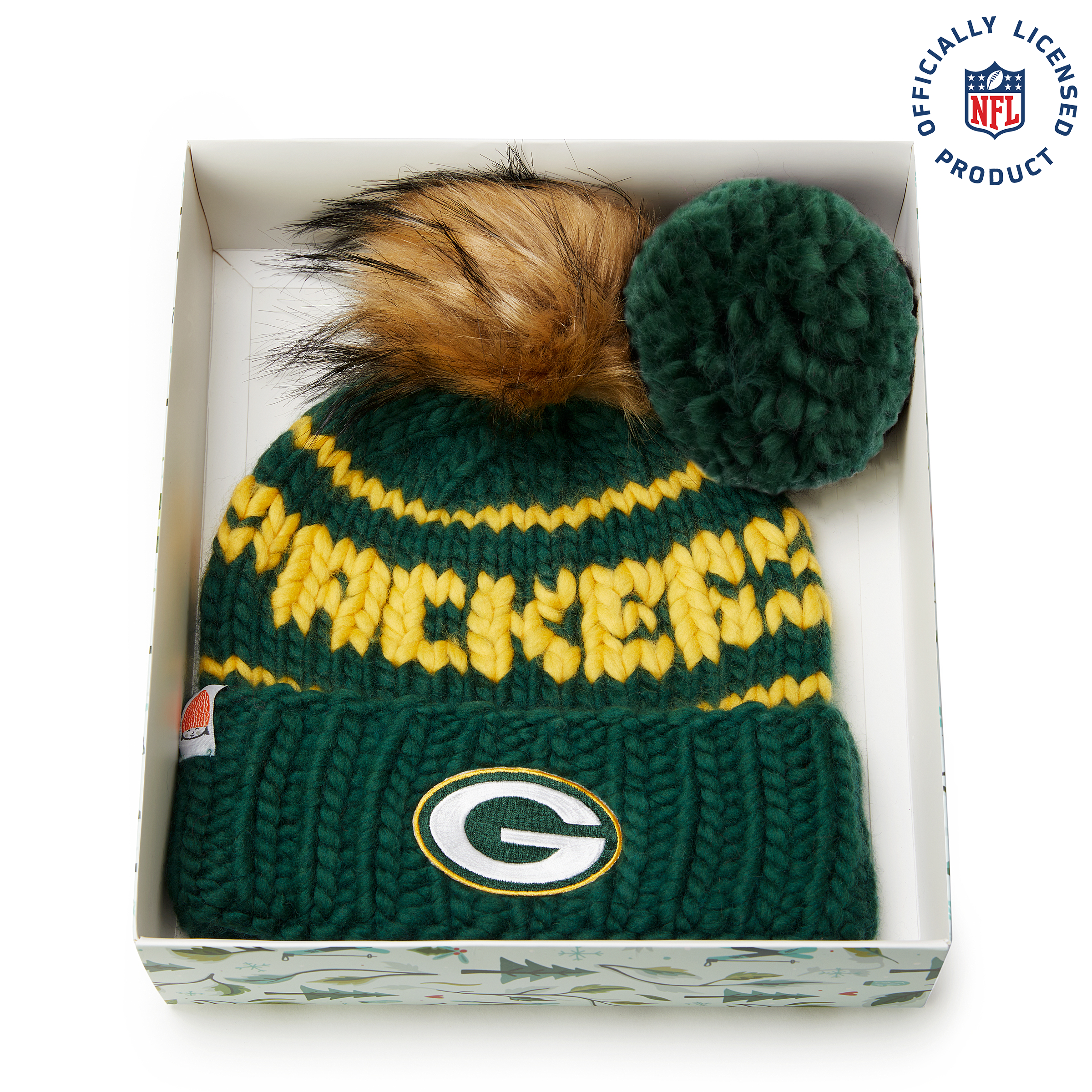 The Packers NFL Beanie Gift Set