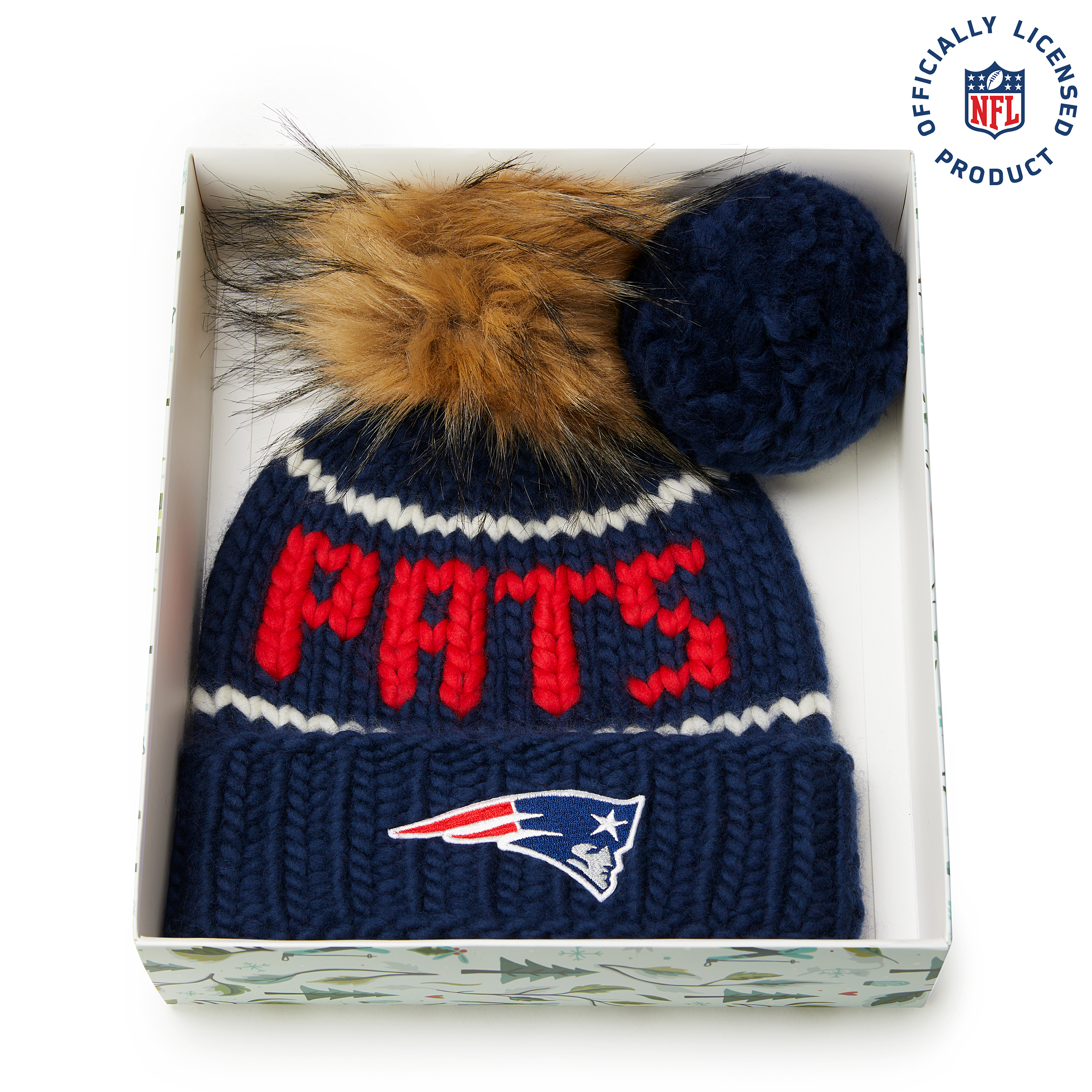 The Pats NFL Beanie Gift Set