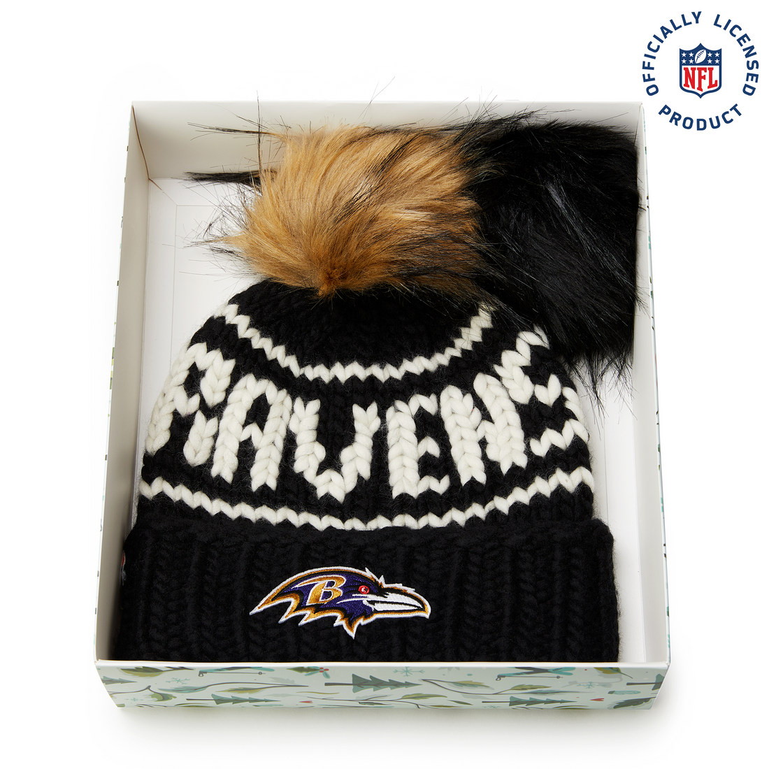The Ravens NFL Beanie Gift Set