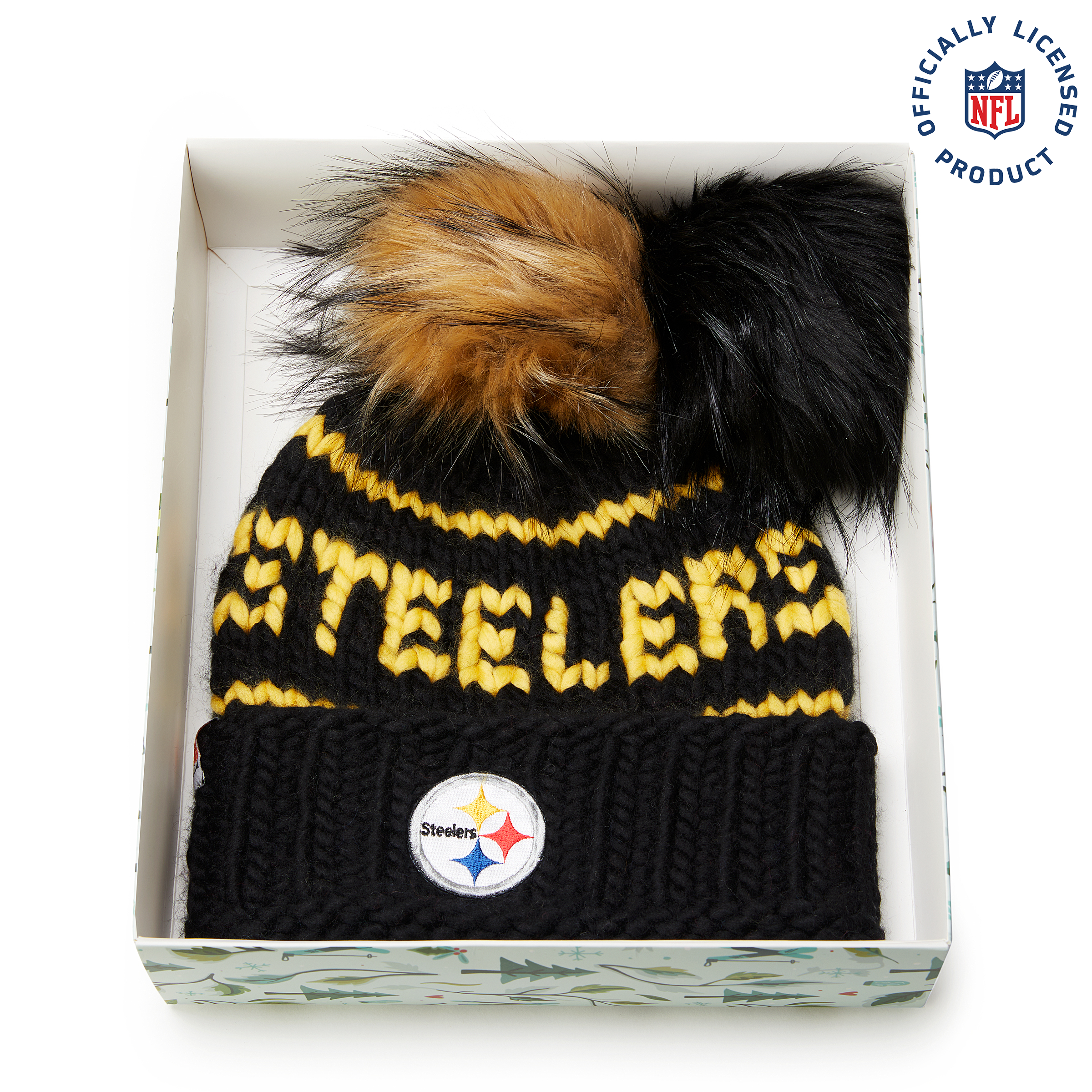 The Steelers NFL Beanie Gift Set