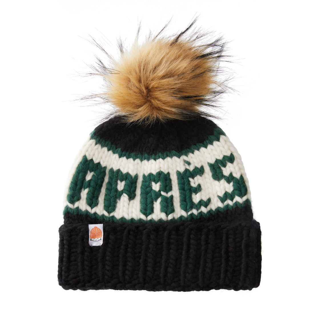 The Après Beanie in Black and Forest